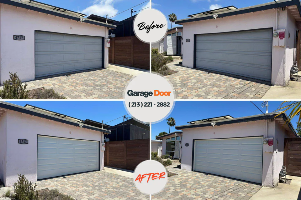 Before and after: garage door repair Messiah College, PA